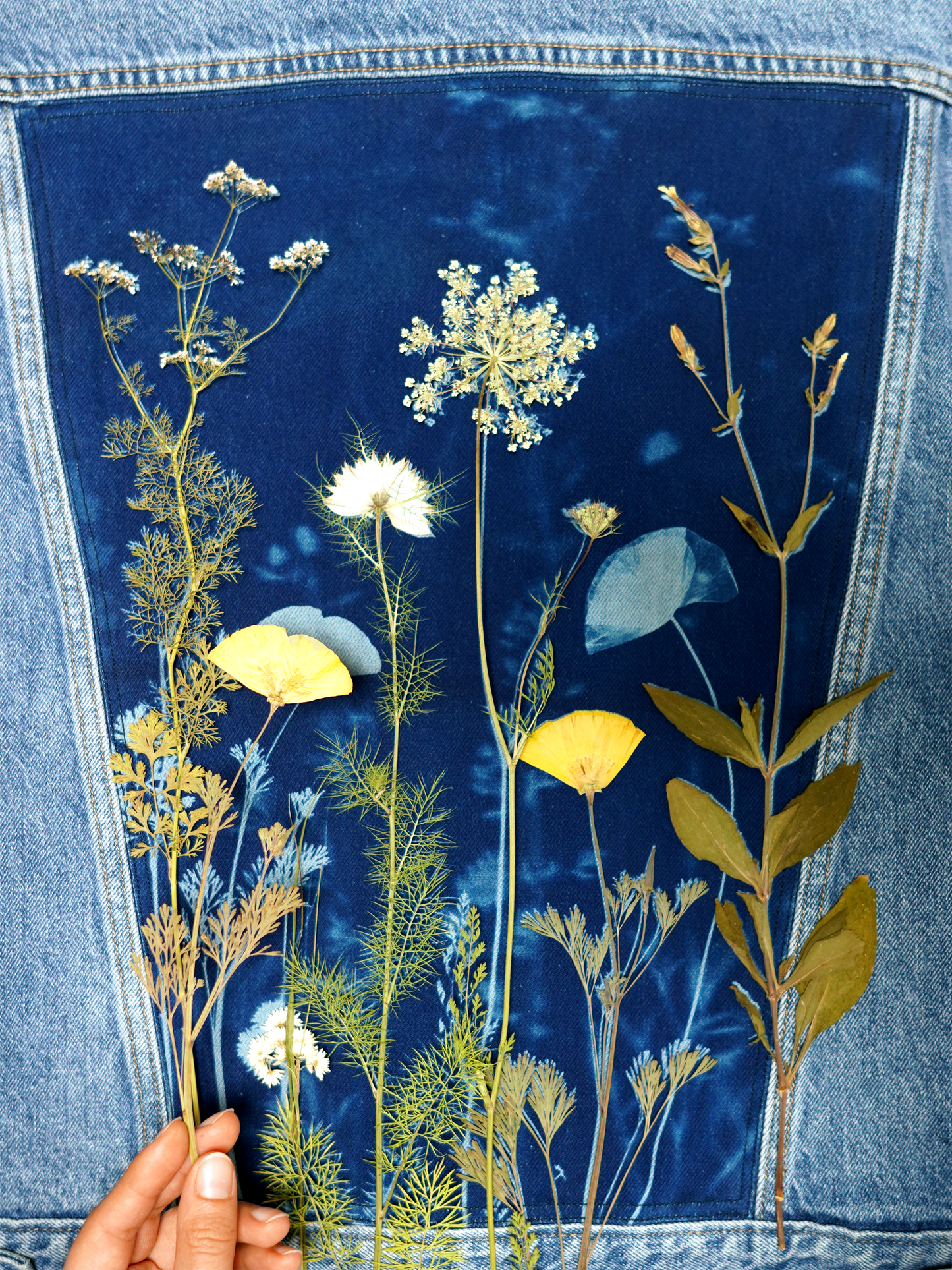 Kurtka Levi's jeansowa cyjanotypia oversize S-M