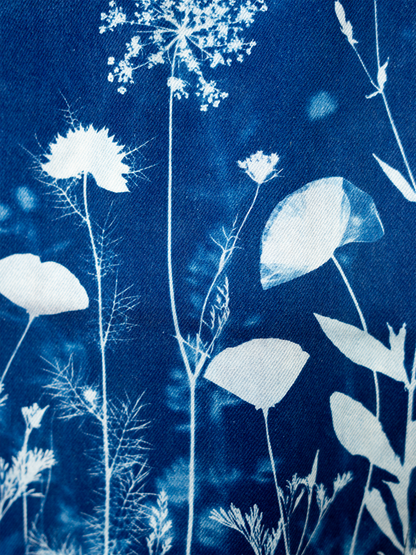 Kurtka Levi's jeansowa cyjanotypia oversize S-M