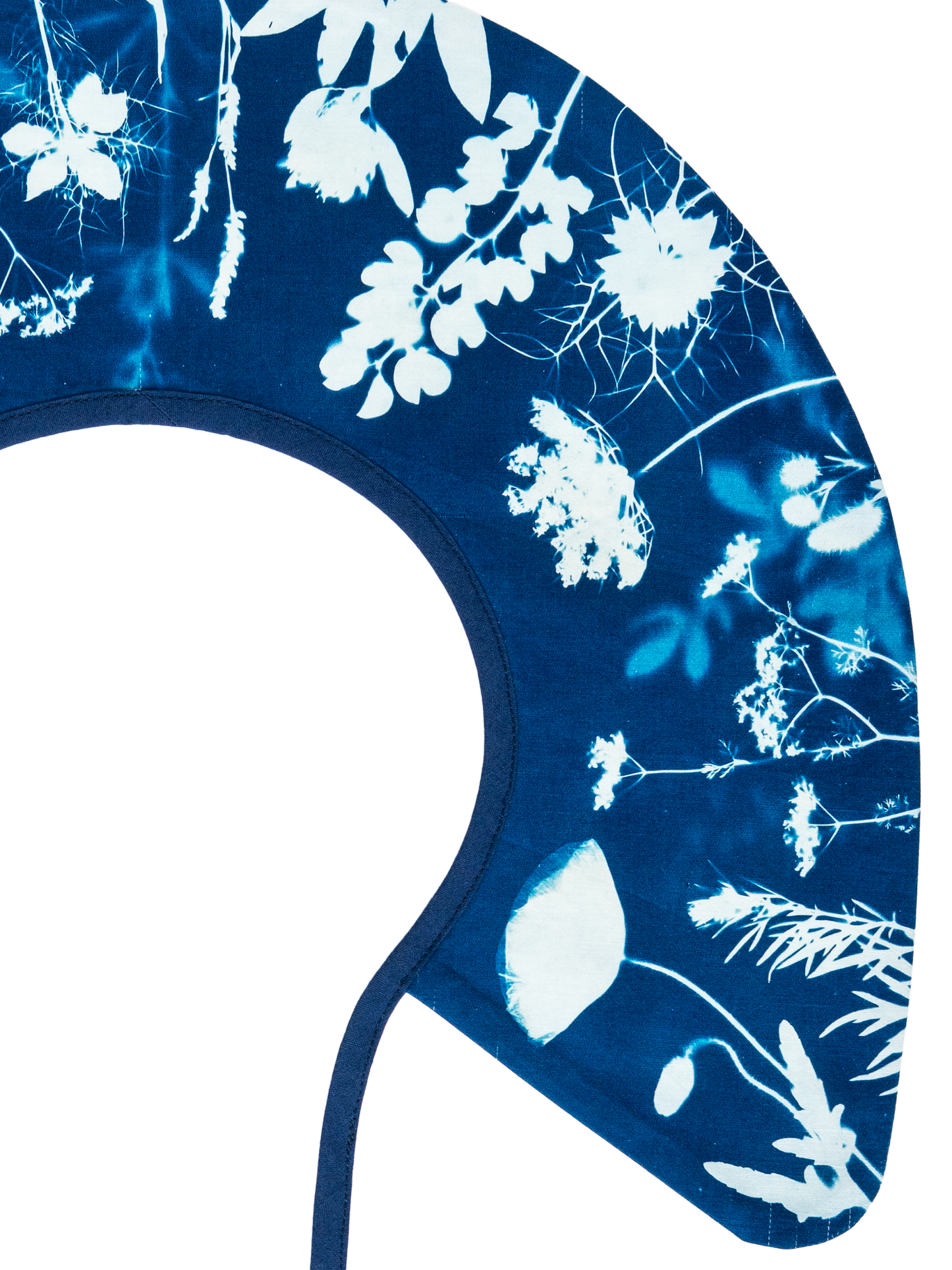 Kołnierz szeroki wiązany cyjanotypia S-M-L