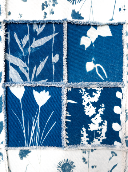 Kurtka Levi's jeansowa cyjanotypia surowe wykończenie oversize S-L