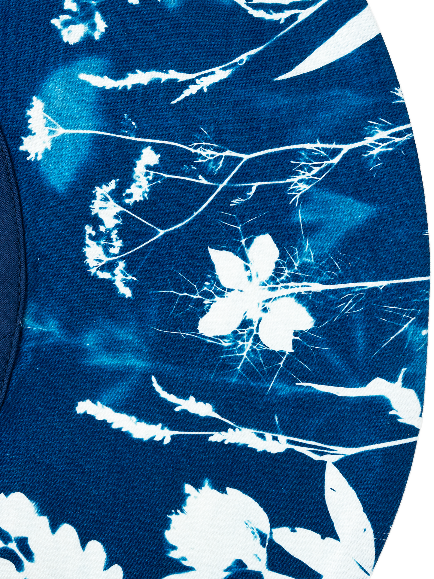 Kołnierz szeroki wiązany cyjanotypia S-M-L